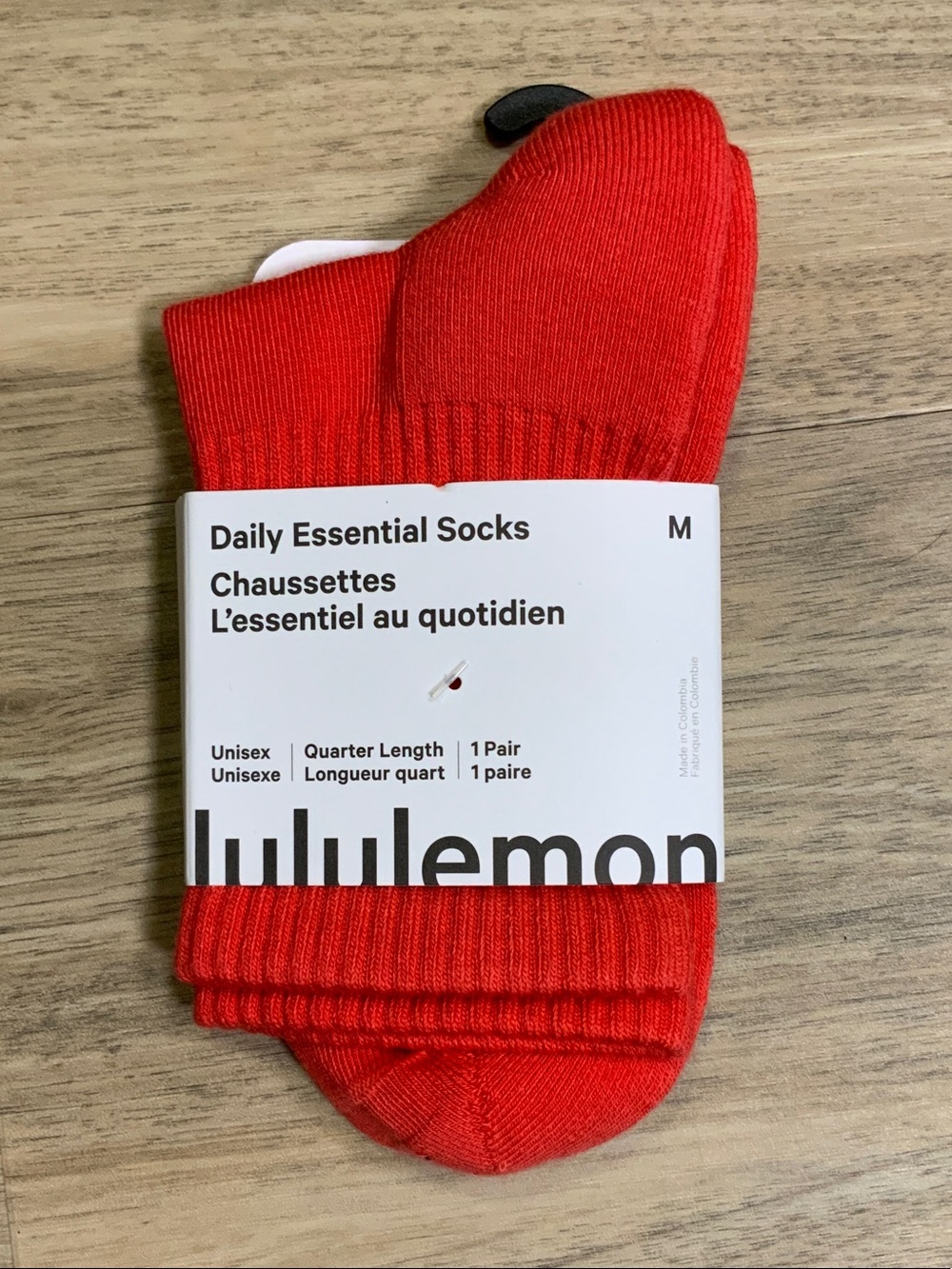 lululemon athletica Daily Essential Quarter Socks - Red